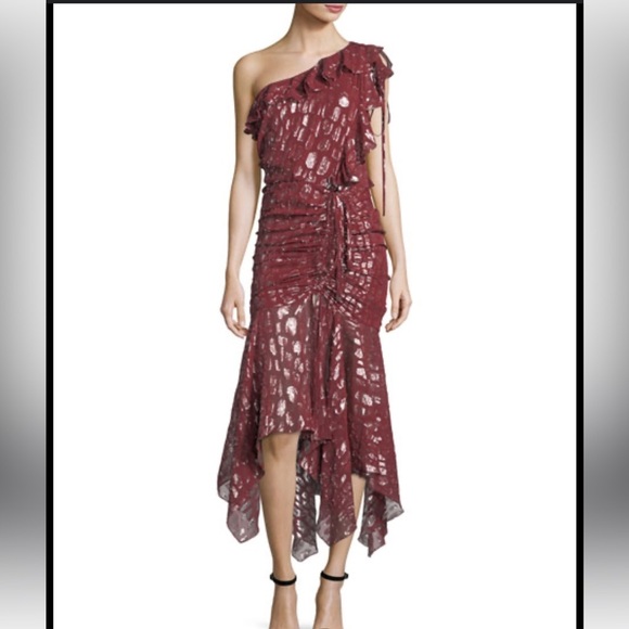 Veronica Beard "Leighton" dress in metallic pattern. - Picture 2 of 7